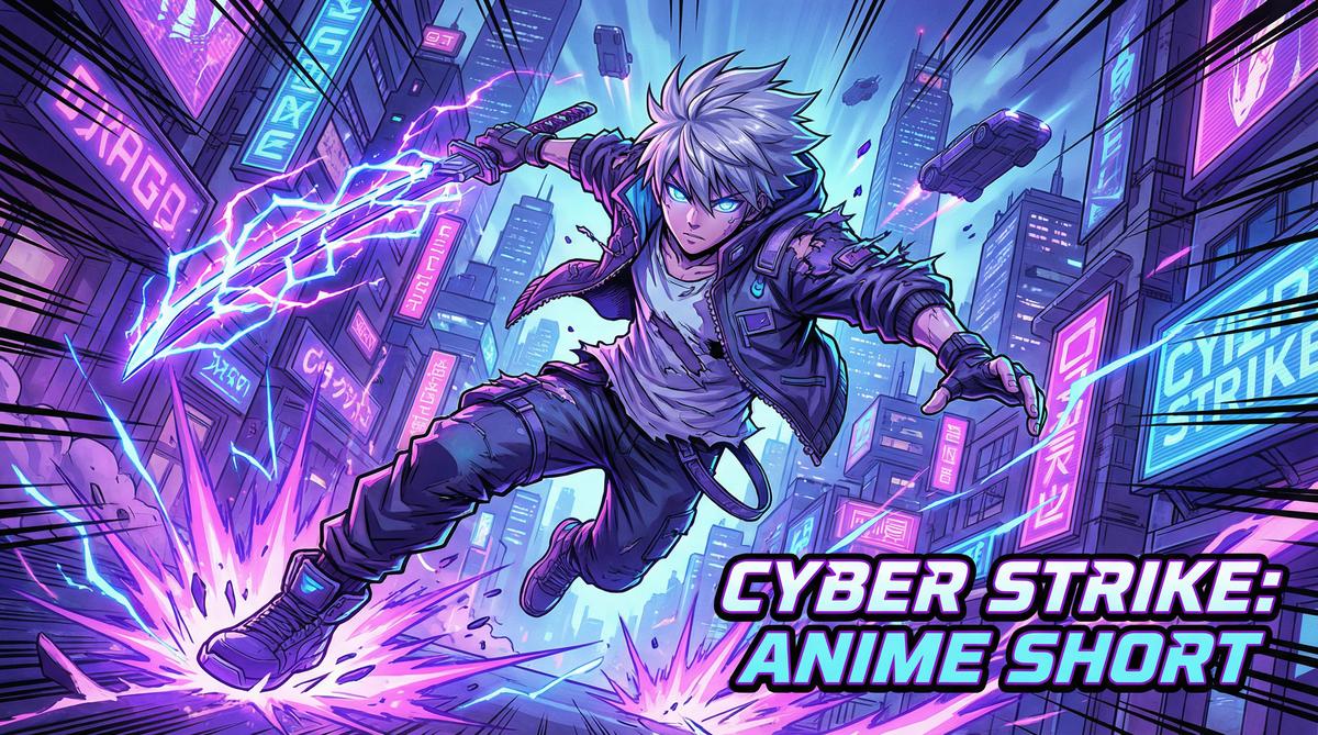 抖音风动漫-赛博之刃觉醒